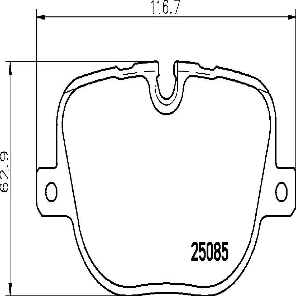 BREMBO P44025 Brembo P44025 Low-Met Rear Disc Brake Pad Set LAND ROVER OE# LR025739
