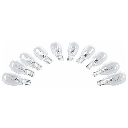 CAMCO 54766 Camco 54766 Replacement 912 Interior Light Bulbs for Auto, RV, Marine, 12.8 Volts and Produce 1 Watt, Built To Last 1000 Hours, (10 Pack)