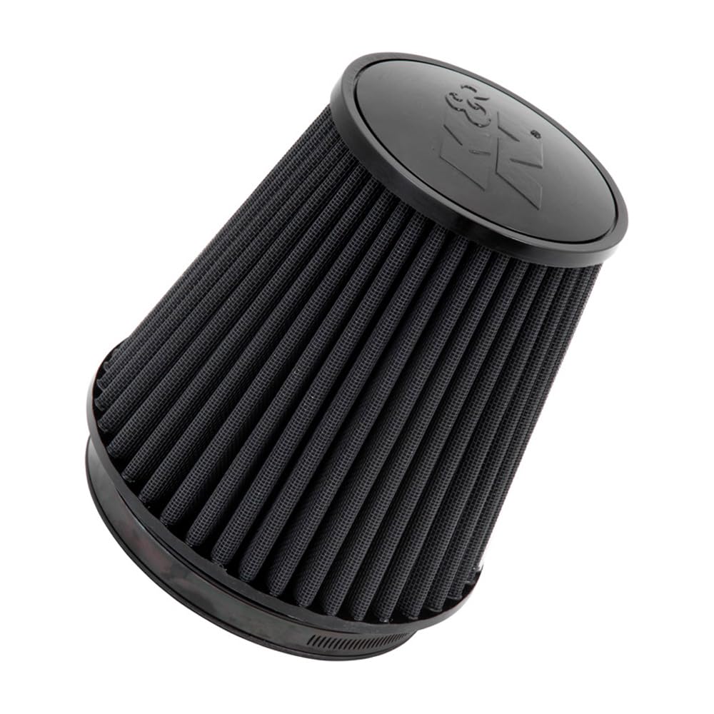 K&N FILTER RU-3101HBK K&N Dryflow Lifetime Universal Clamp-On Air Filter: High Performance, Washable, Replacement Filter: Flange Diameter: 6 In, Filter Height: 7.5 In, Flange Length: 1 In, Shape: Round Tapered, RU-3101HBK