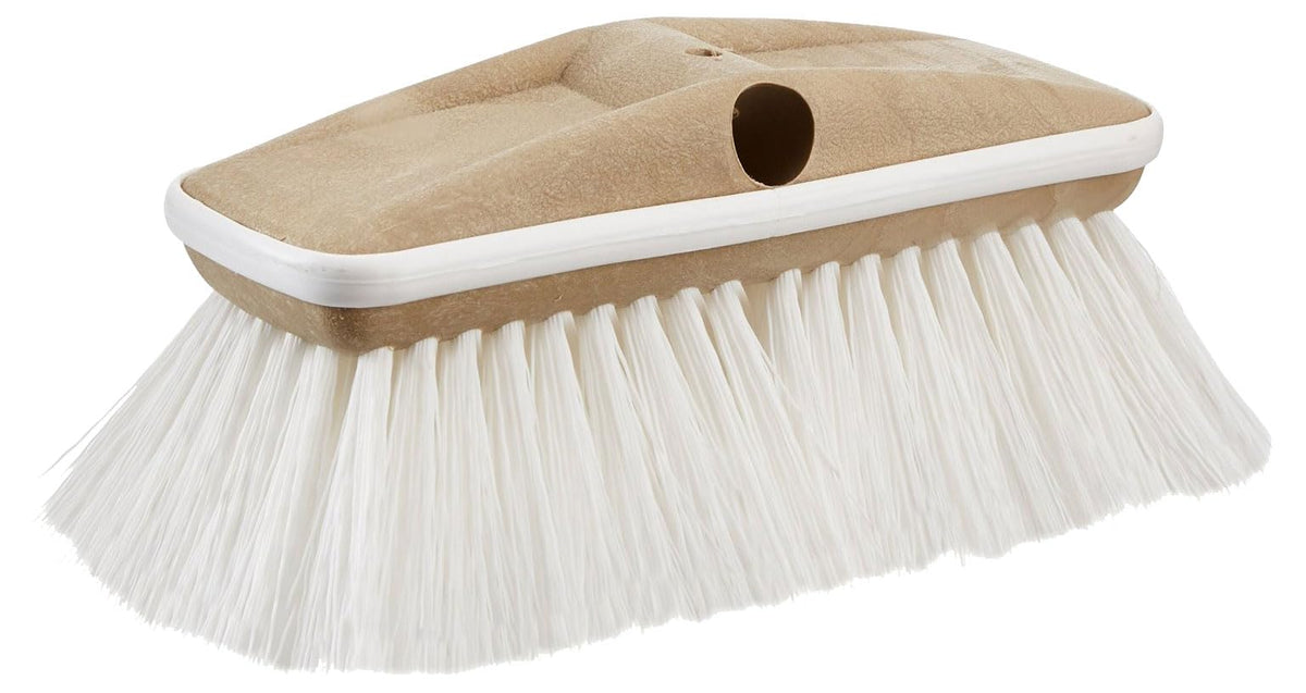 STAR BRITE 040163 STAR BRITE Deluxe Stiff Heavy Duty 8" Brush Head with Bumper