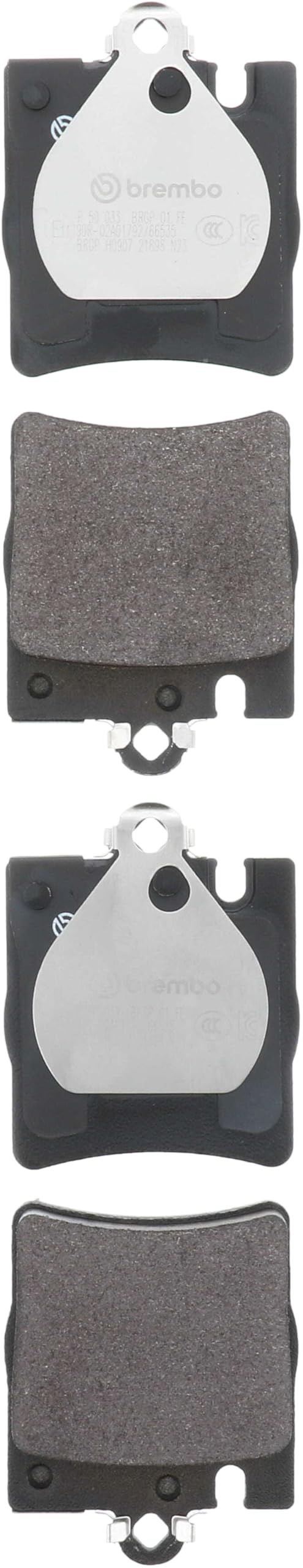 BREMBO P50033 Brembo P50033 Low-Met Rear Disc Brake Pad Set MERCEDES-BENZ OE# A0024205220