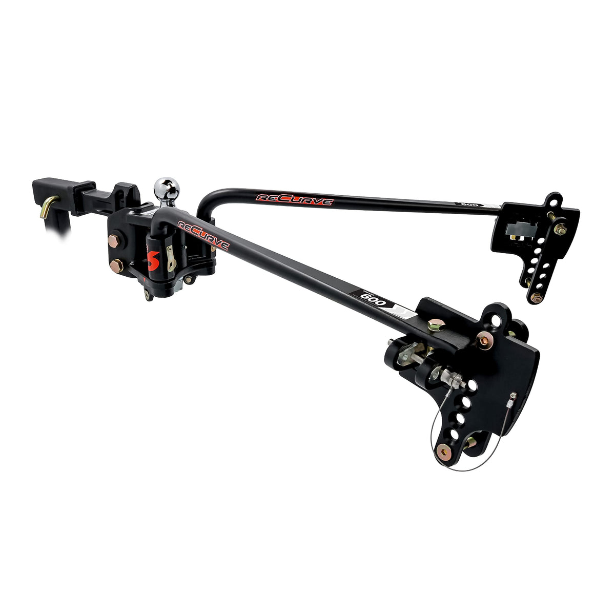 CAMCO 48731 Camco Eaz-Lift ReCurve R6 600lb Camper/RV Weight Distribution Hitch -Features Premium Adaptive Sway Control & 2-5/16" Hitch Ball w/15,000lb Max Rating - 800lb Max Tongue Weight Rating (48731)