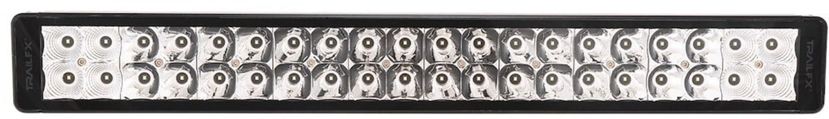 TRAILFX 20DRCM TrailFX 20DRCM Light Bar 20 Inch Dual Row LED 120W Combo Spot Flood 10800 Raw Lumens Black Aluminum Housing IP67 with Brackets and Installation Hardware