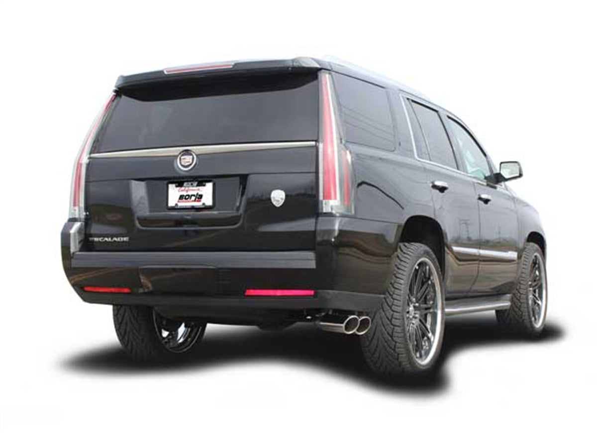 BORLA 140653 BORLA 140653 Cat-Back Performance Exhaust System for 2015-2020 Cadillac Escalade ESV/GMC Yukon Denali XL 6.2L V8 Automatic Transmission 2, 4 Wheel Drive 4 Door.