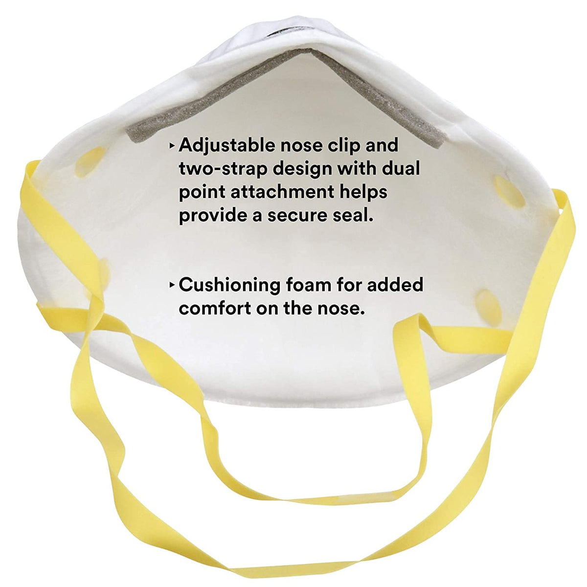 3M 46457 3M Particulate Disposable Respirator 8210, N95, Pack of 20, NIOSH APPROVED