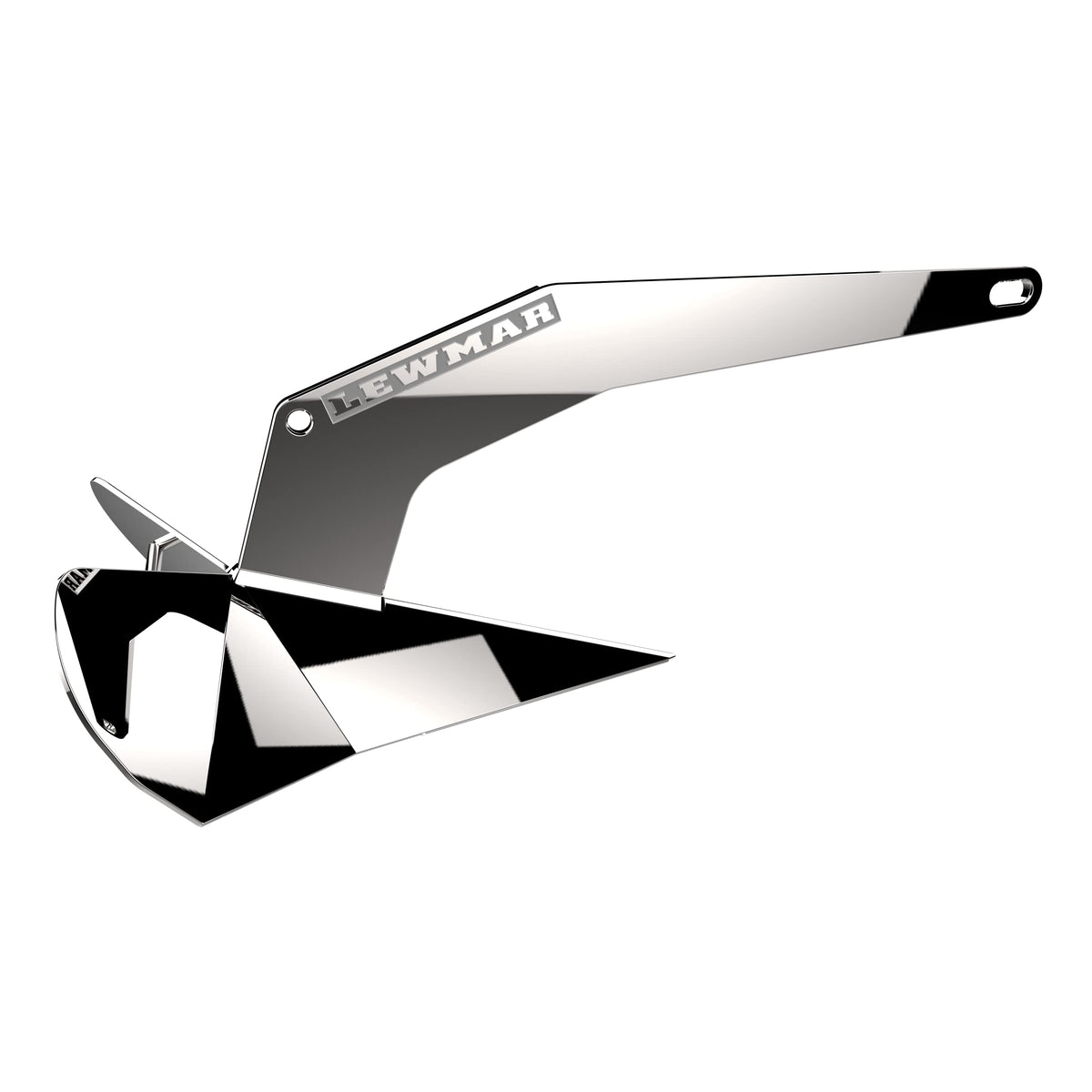 LEWMAR 0057206 Lewmar DTX Stainless Steel Anchor 14 lbs. for Boats 21'- 31', Lead ballasted tip, Integrated Eye, one-Piece Build, Non-hinged plow, self-Launching, 23-3/8" L x 10-7/16" W x 10" H - 2020202203