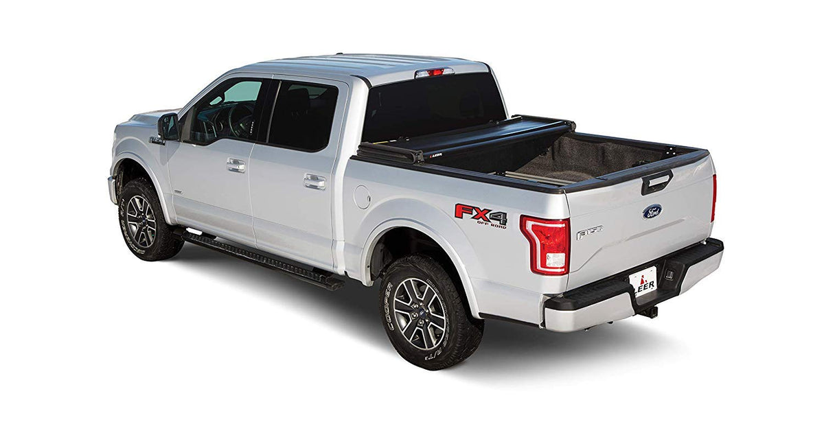 LEER 630112 LEER Latitude | Fits 2015-2026 Ford F-150 with 5.6 FT Bed | Easy Install, Soft Tri-Fold Truck Bed Tonneau Cover