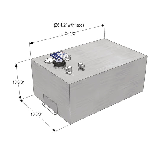 RDS MFG INC 59044 RDS MFG INC General-Purpose Fuel Tank - 18-Gallon, Rectangle