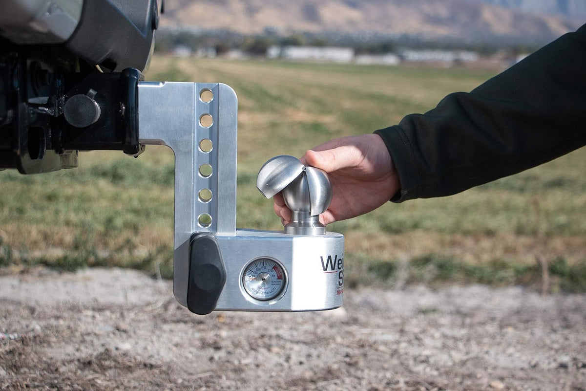 WEIGH SAFE WS07 Weigh Safe Clamshell - Stainless Steel Tow Ball Adapter - Converts 2" Tow Ball to 2-5/16" - Universal Fit - Premium Hitch Accessory