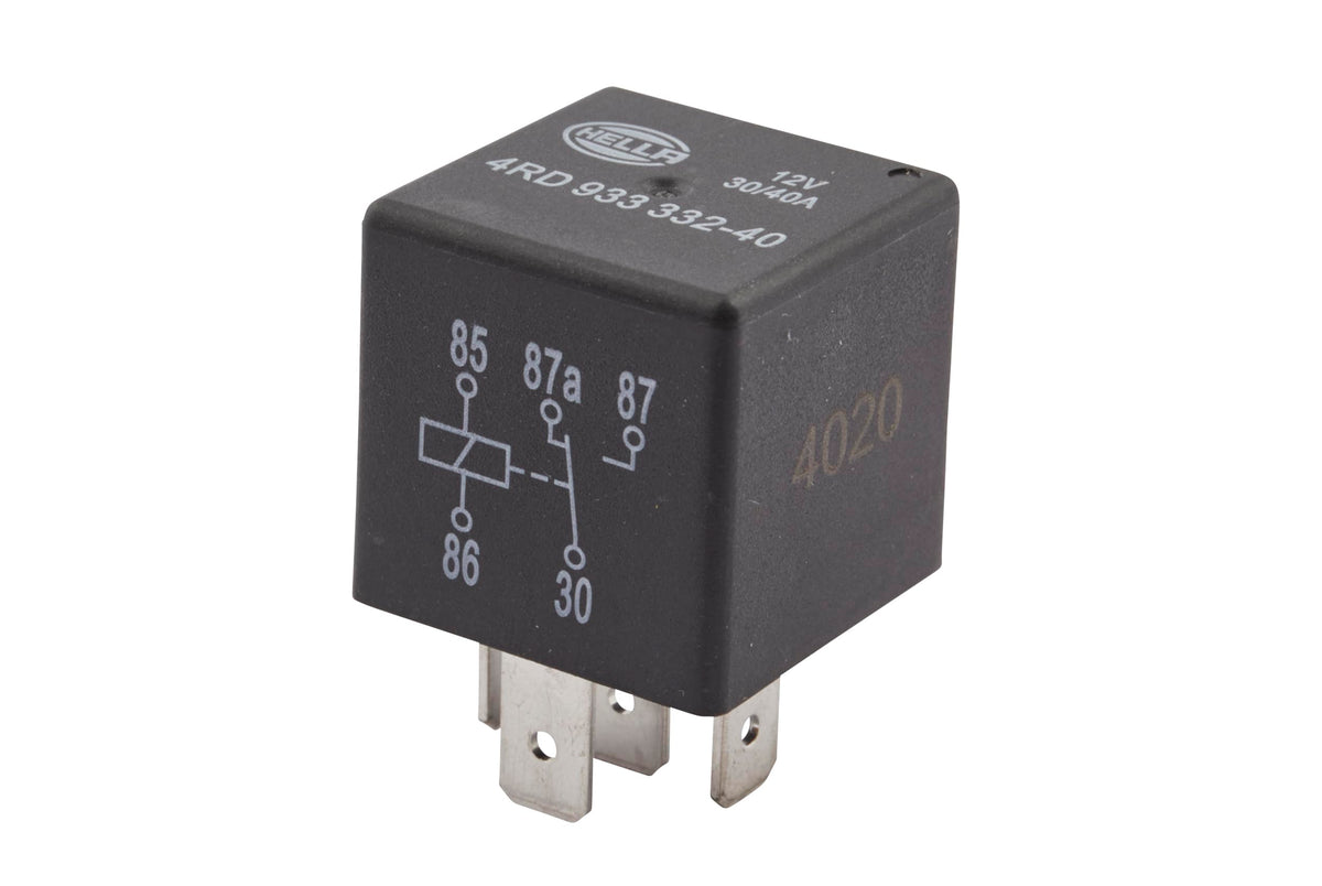 Hella 933332401 12V, 5 Pin, Mini ISO Relay, Multi