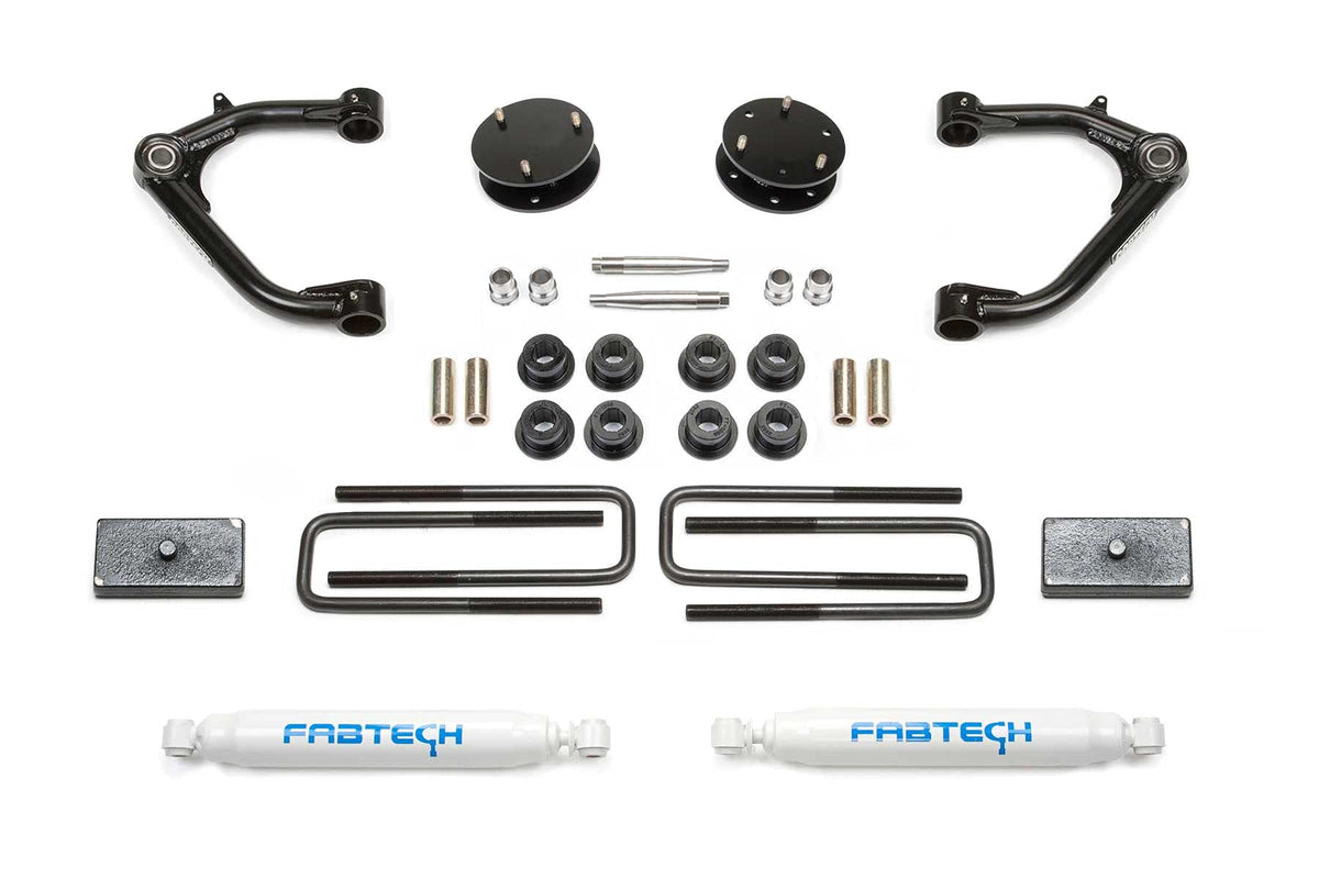 FABTECH K1129 Fabtech K1129 Uniball Lift System w/Shocks 3.5 In. Lift Rear Incl. Performance Shocks Uniball Lift System w/Shocks