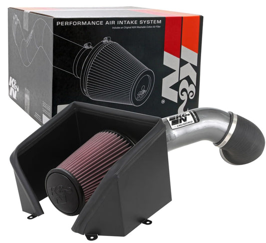 K&N FILTER 77-3103KC K&N Cold Air Intake System: High-Flow Air Filter, Increase Performance & Towing: Compatible with 2020-2026 Chevrolet/GMC: Silverado 2500 & 3500, Sierra 2500 & 3500, 77-3103KC