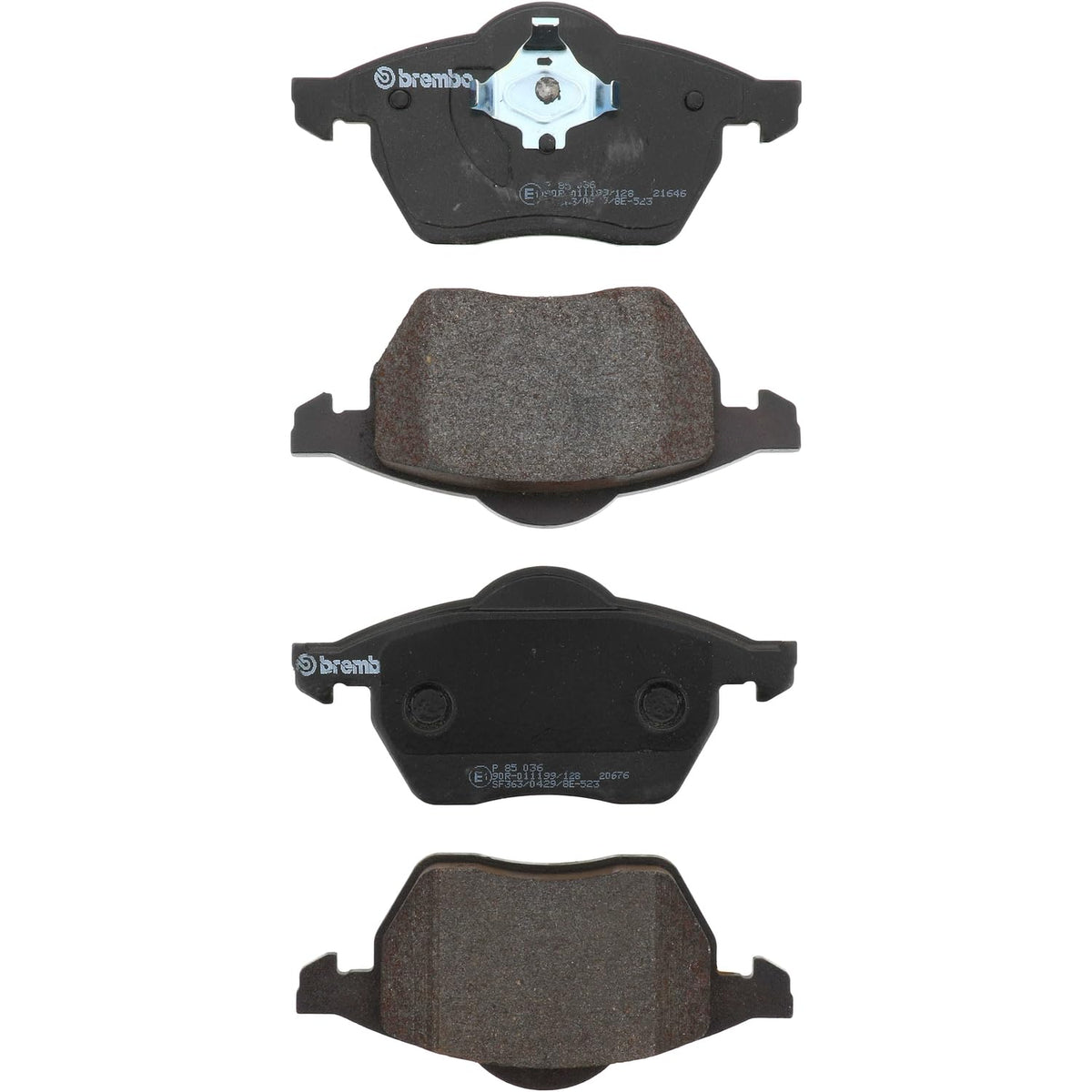 BREMBO P85036 Brembo P85036 Low-Met Front Disc Brake Pad Set AUDI/VW OE# 8D0615116D