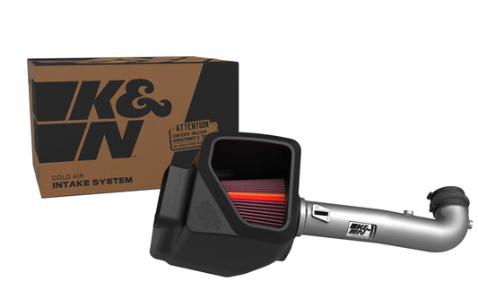 K&N FILTER 70-3082 K&N NextGen Aluminum Cold Air Intake System: High-Flow Cotton Filter: Compatible with 2014-2020 CADILLAC/CHEVRLOET/GMC Escalade; Silverado 1500; Suburban; Tahoe; Sierra 1500; Yukon; Yukon XL; 70-3082