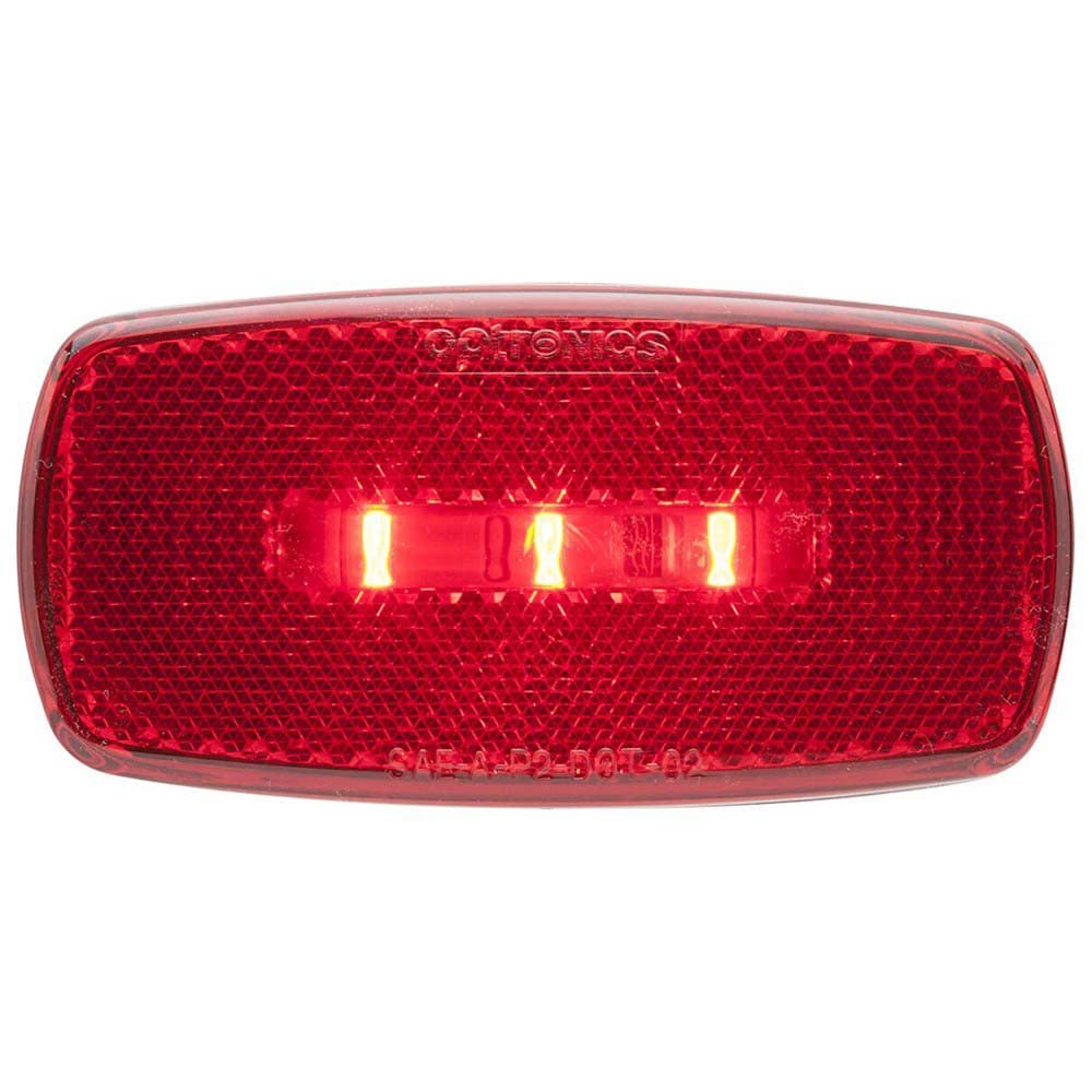 OPTRONICS MCL32RBBP Optronics MCL32RBBP LED Surface Mount Marker/Clearance Light wiht Reflex, Black