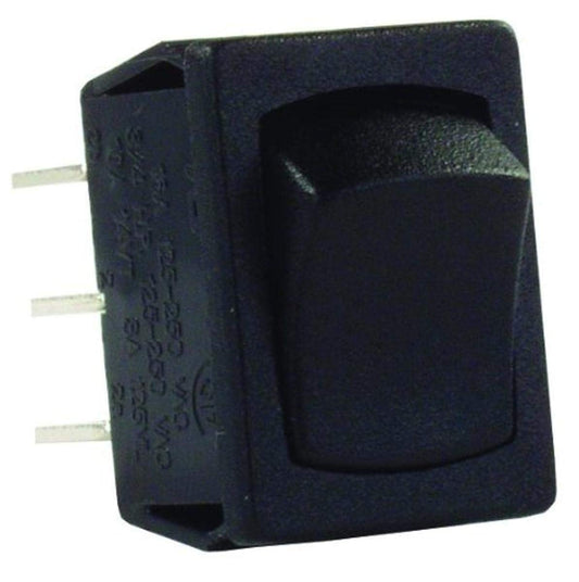 JR PRODUCTS 12805 JR Products 12805 Black DPDT Mini On/On Switch