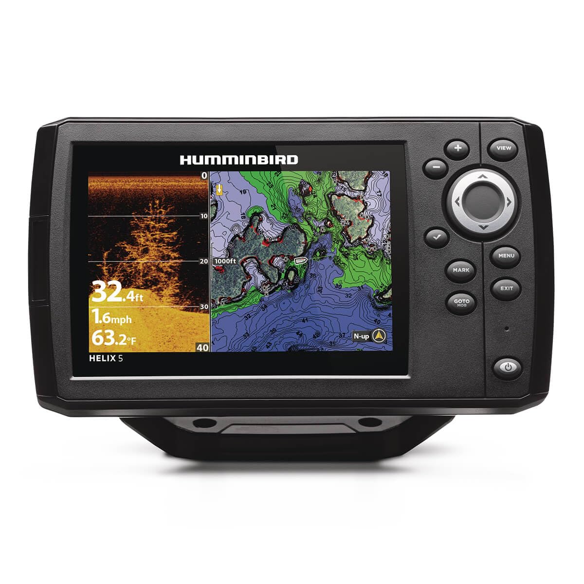 HUMMINBIRD 411670-1 Humminbird Helix 5 G3 GPS Fish Finder with Transducer, Dual Spectrum Chirp Sonar & Down Imaging