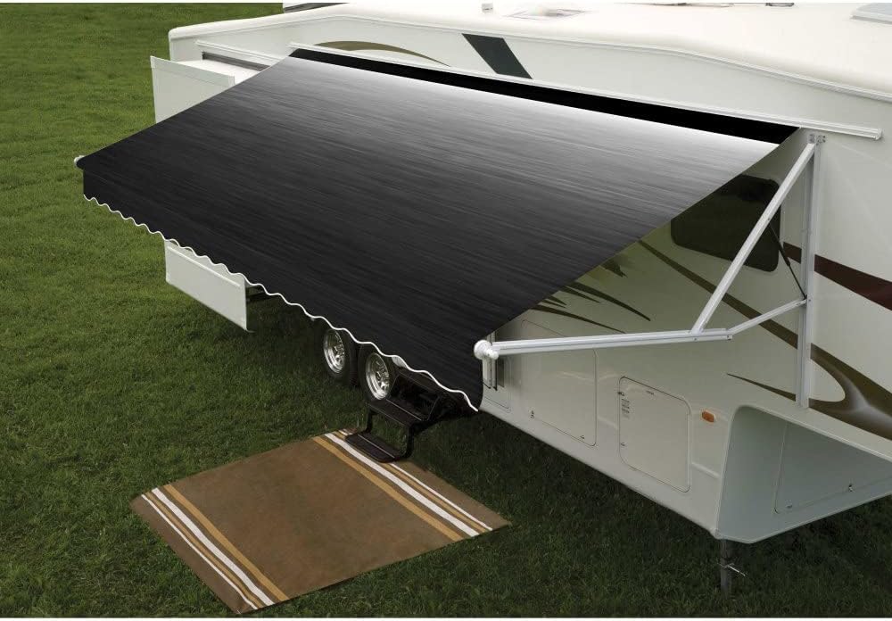 DOMH5 Dometic 915NR18.300UL 9100 Power Awning w/Vinyl Weathershield & LED - Onyx/Black End Cap, 18'