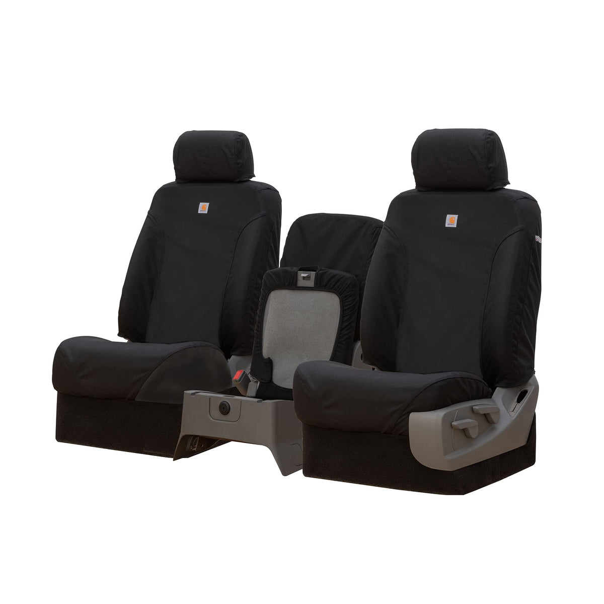 Covercraft SSC3437COBK Covercraft Carhartt Super Dux SeatSaver Custom Seat Covers – SSC3437COBK – 1st Row 40/20/40 Bench Seat – Compatible with Select Chevrolet Silverado/GMC Sierra 1500/2500/3500 Models – Black