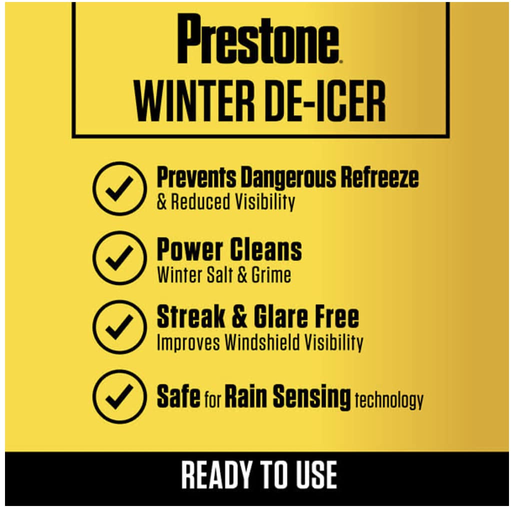 PRESTONE AS253 Prestone AS250 De-Icer / Winter Windshield Washer Fluid, 1 Gallon