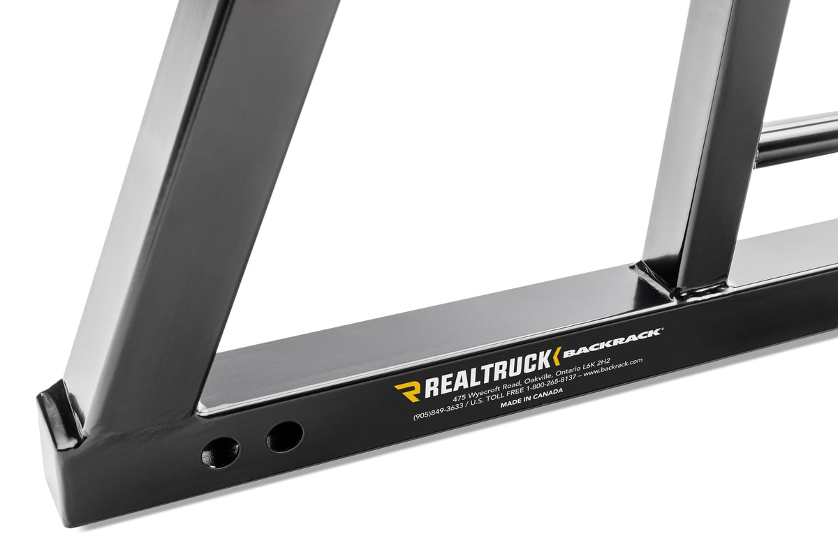BACKRACK SRL900 RealTruck BACKRACK SRL Rack with Lights Included, Black – SRL900 – Fits 2008-2019 Chevrolet/GMC Silverado/Sierra 1500; 2020-2025 Silverado/Sierra 2500/3500HD; 2004-2025 Ford F-150 & Others