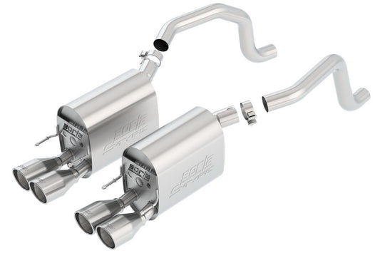 BORLA 11811 BORLA 11811 Axle-Back System for 2009-2013 Chevrolet Corvette (C6) 6.2L V8 Automatic/Manual Trans. Coupe/Convertible. Will fit vehicles with and without NPP. BORLA system does not contain NPP valves
