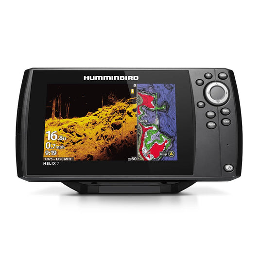 HUMMINBIRD 411610-1 Humminbird Helix 7 G4 GPS Fish Finder with Dual Spectrum Chirp Sonar & MEGA Down Imaging