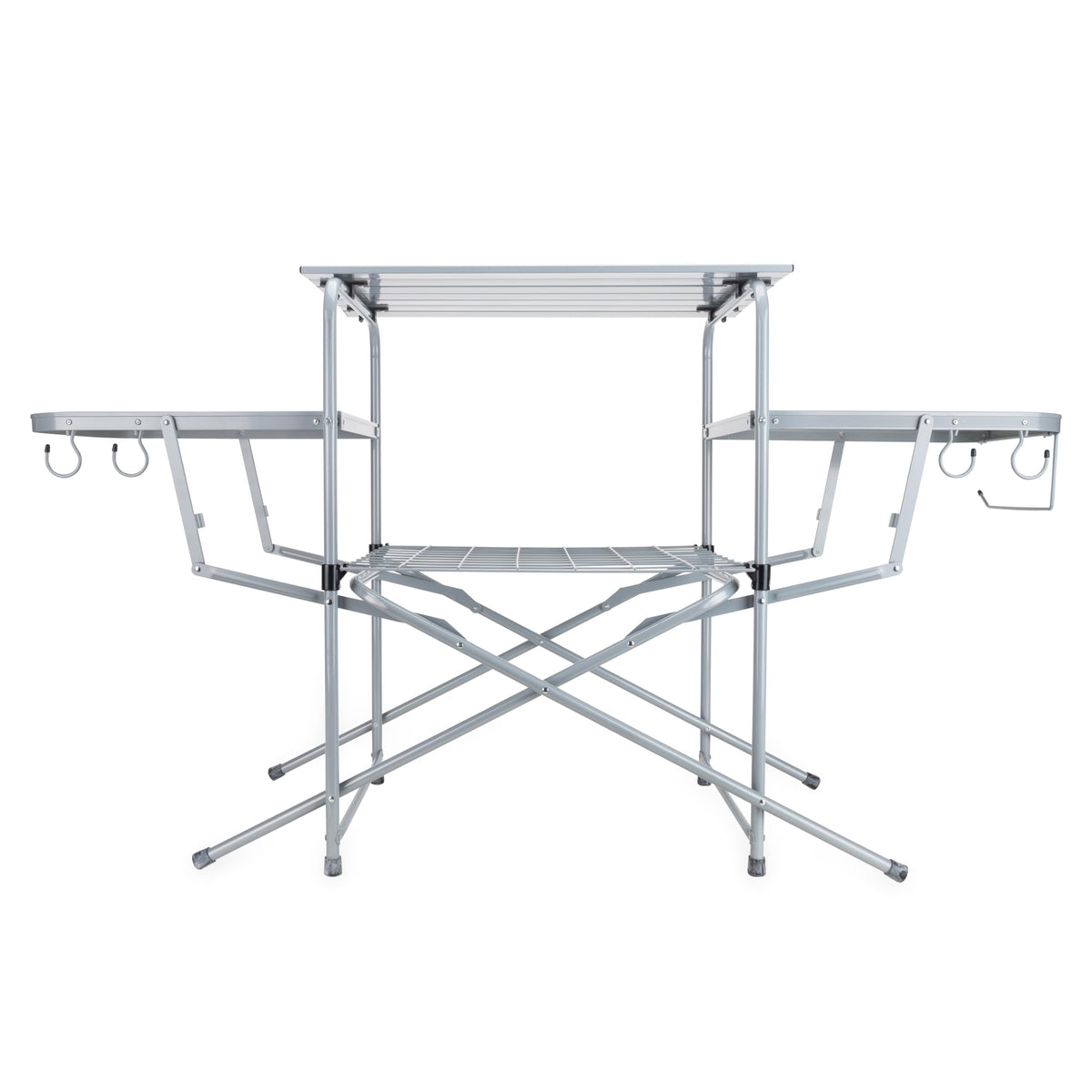 CAMCO 57293 Camco Olympian Deluxe Folding Portable Grill Table for Campsites, 57293