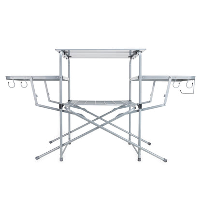 CAMCO 57293 Camco Olympian Deluxe Folding Portable Grill Table for Campsites, 57293