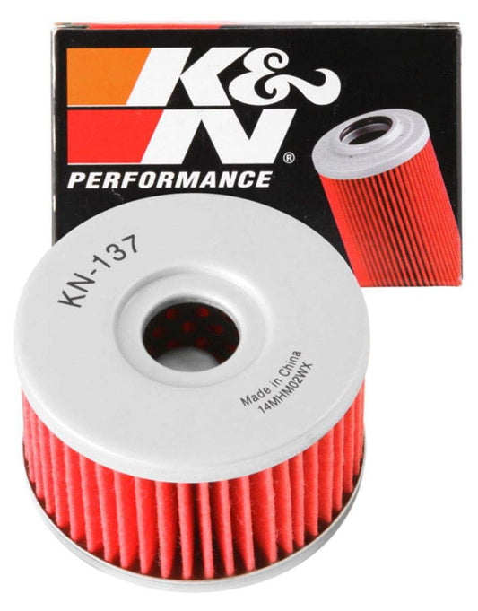 K&N FILTER KN-137 K&N Motorcycle Oil Filter: High Performance, Premium, KN-137