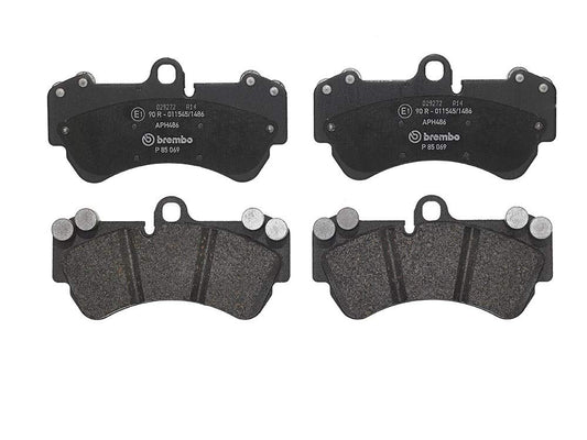 BREMBO P85069 Brembo P85069 Low-Met Front Disc Brake Pad Set PORSCHE/VW OE# 7L0698151S