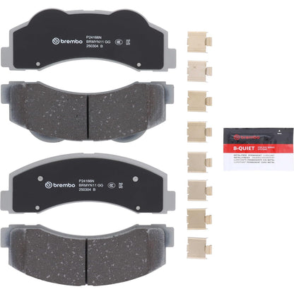 BREMBO P24166N Brembo P24166N Premium Ceramic Front Disc Brake Pad Set LINCOLN/FORD OE# AL3Z2001A