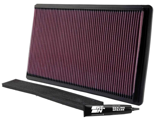 K&N FILTER 33-2035 K&N High-Flow Original Lifetime Engine Air Filter: Increase Power: Premium, Washable: Compatible with 1990-1996 Chevrolet/Pontiac: Corvette, ZR1, Firebird, 33-2035