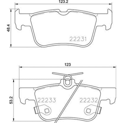BREMBO P24201 Brembo P24201 DISCBRAKEPADSET LOWMETAL