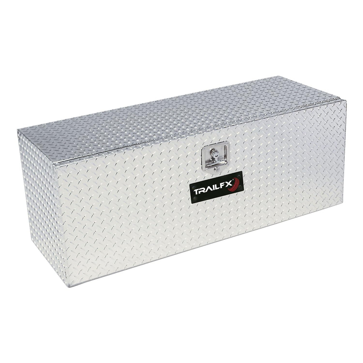 TRAILFX 190361 TrailFX Truck Bed Tool Box Single Lid Underbody Polished 16-Gauge Diamond Tread Aluminum 6.8 Cubic Foot 36" Length 17-1/2" Width 18" Height Bright Finish TrailFX 190361