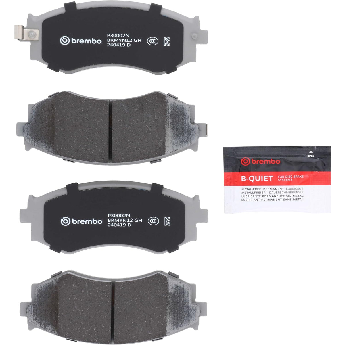 BREMBO P30002N Brembo P30002N Premium Ceramic Front Disc Brake Pad Set FORD AUSTRALIA/INFINITI/NISSAN/NISSAN (DFAC) OE# 4106080N90