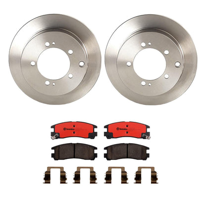 BREMBO KT00839 Brembo KT Series Premium Brake Kit (KT00839) for Eclipse, Sebring, Galant, Avenger, Stratus, Talon 1995–2005 | High-Performance Brake Pads & Rotors | OE Fit