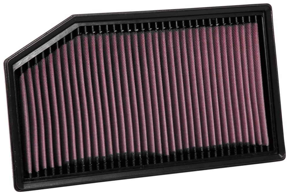 K&N FILTER 33-5076 K&N High-Flow Original Lifetime Engine Air Filter: Increase Power: Premium, Washable: Compatible with 2018-2026 JEEP: Gladiator, Wrangler, Wrangler JL, 33-5076