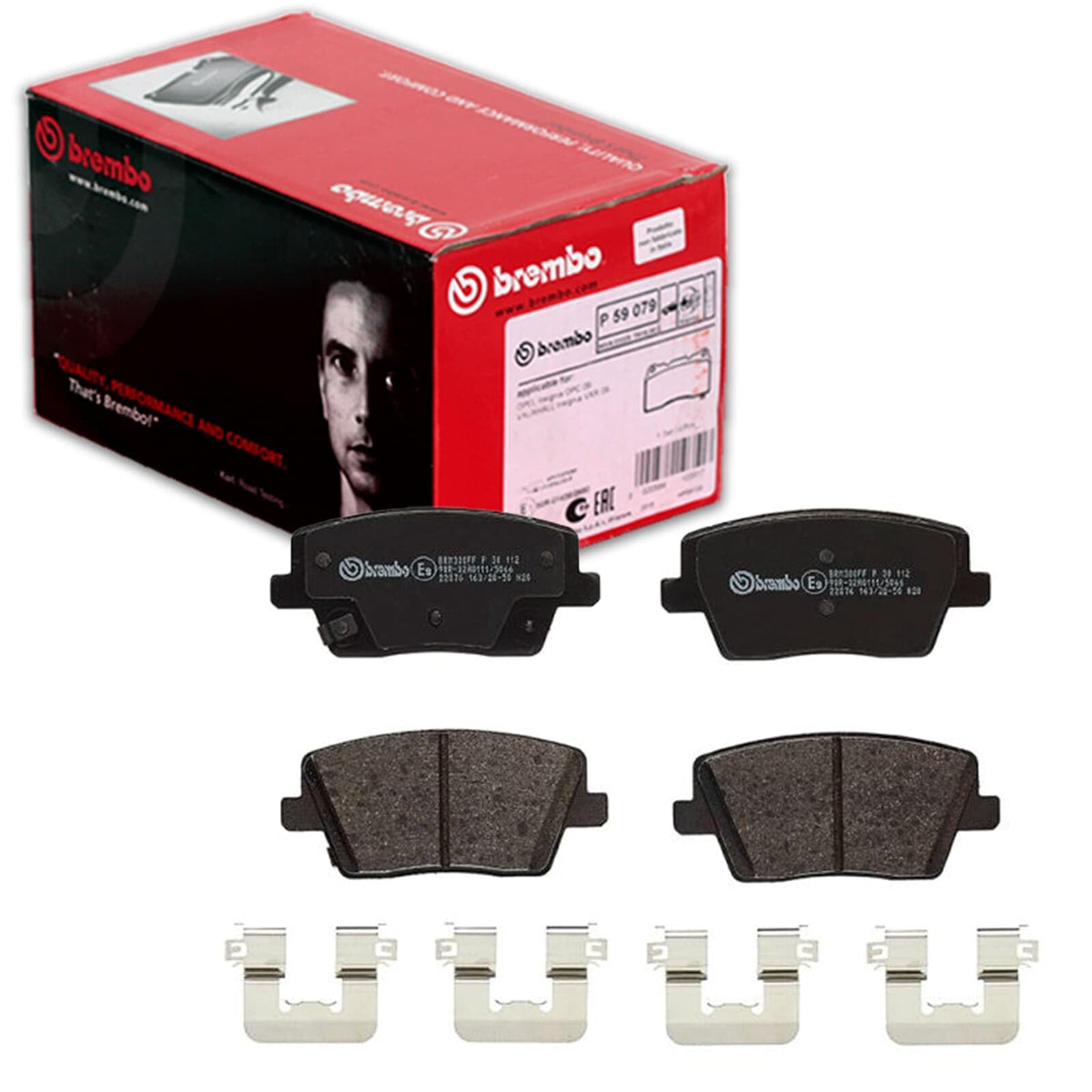 BREMBO P30112 Brembo P30112 Low-Met Rear Disc Brake Pad Set HYUNDAI OE# 58302S0A50