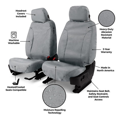 Covercraft SS2544WFBK Custom Front Row Seat Protectors by Covercraft: Endura Waterproof Polyester SeatSaver