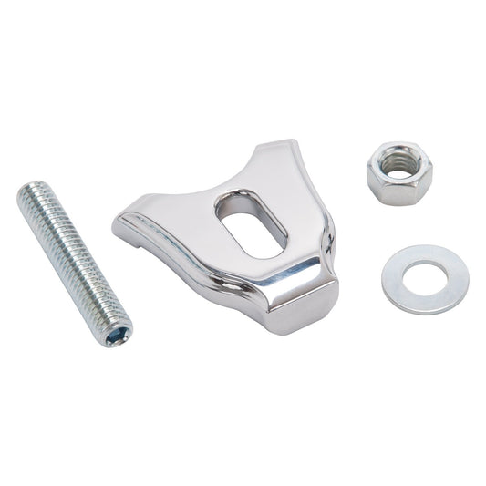 EDELBROCK 4802 Edelbrock 4802 Distributor Clamp Hold Down Clamp Steel Construction Chrome Finish Incl. Stud/Nut/Washer Distributor Clamp