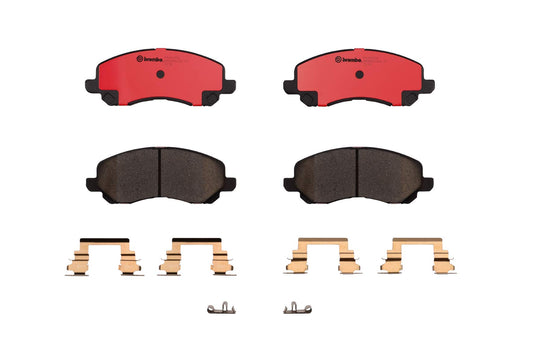 BREMBO P54030N Brembo P54030N Premium Ceramic Front Disc Brake Pad Set CHRYSLER/CITROËN/DODGE/HYUNDAI/JEEP/LANCIA/MITSUBISHI/MITSUBISHI (BJC)/MITSUBISHI (SOUEAST)/PEUGEOT OE# 4605A879