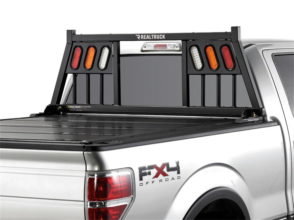 BACKRACK 149TL RealTruck BACKRACK Three Light Rack Frame Only | Black, No Drill | 149TL | Fits 2019-2025 Chevrolet/GMC Silverado/Sierra 1500; 2008-2019 & 2022-2025 Toyota Tundra; 2004-2025 Ford F-150 & Others