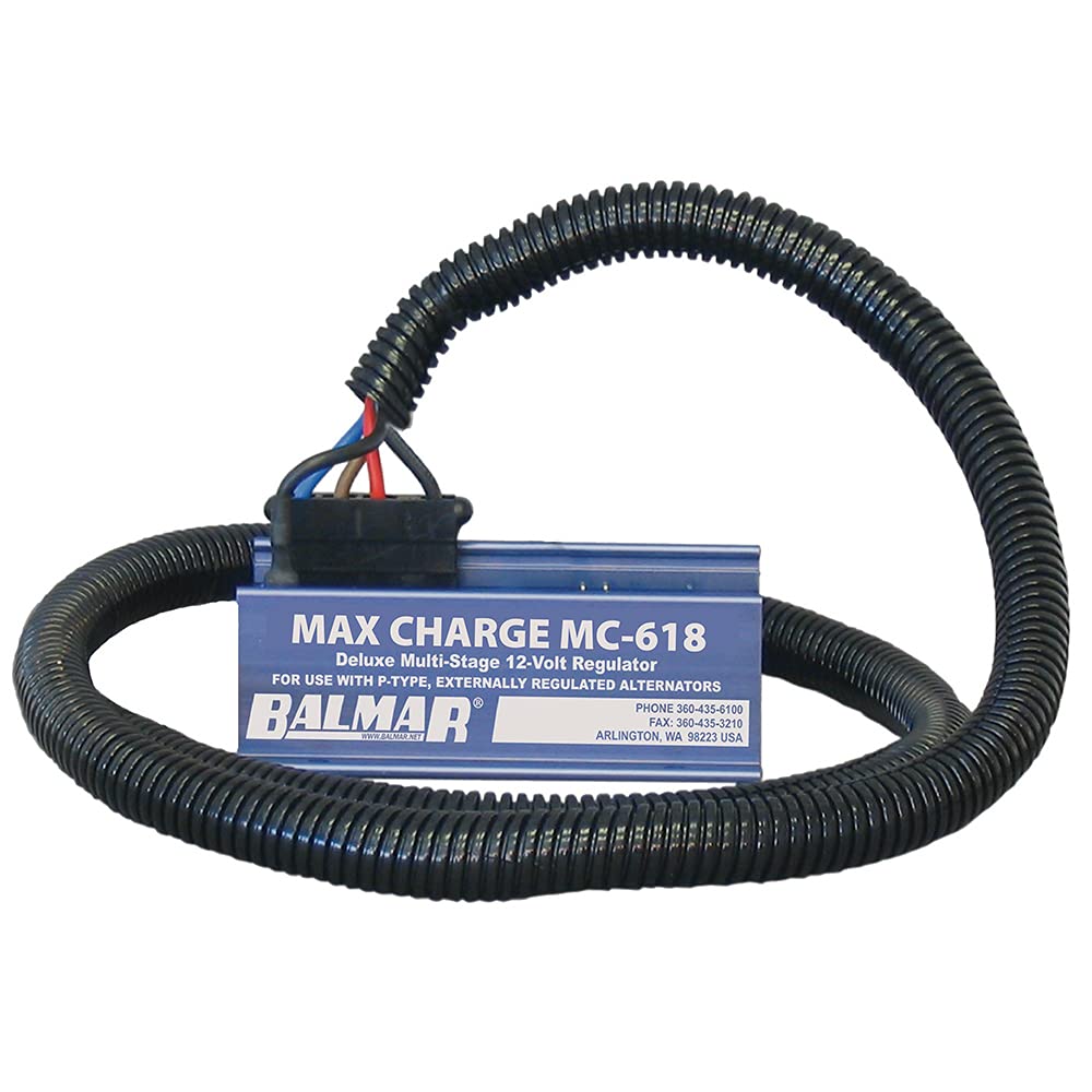 BALMAR MC-618-H Balmar Max Charge MC-618 Multi-Stage Regulator w/ 54" Harness - 12V