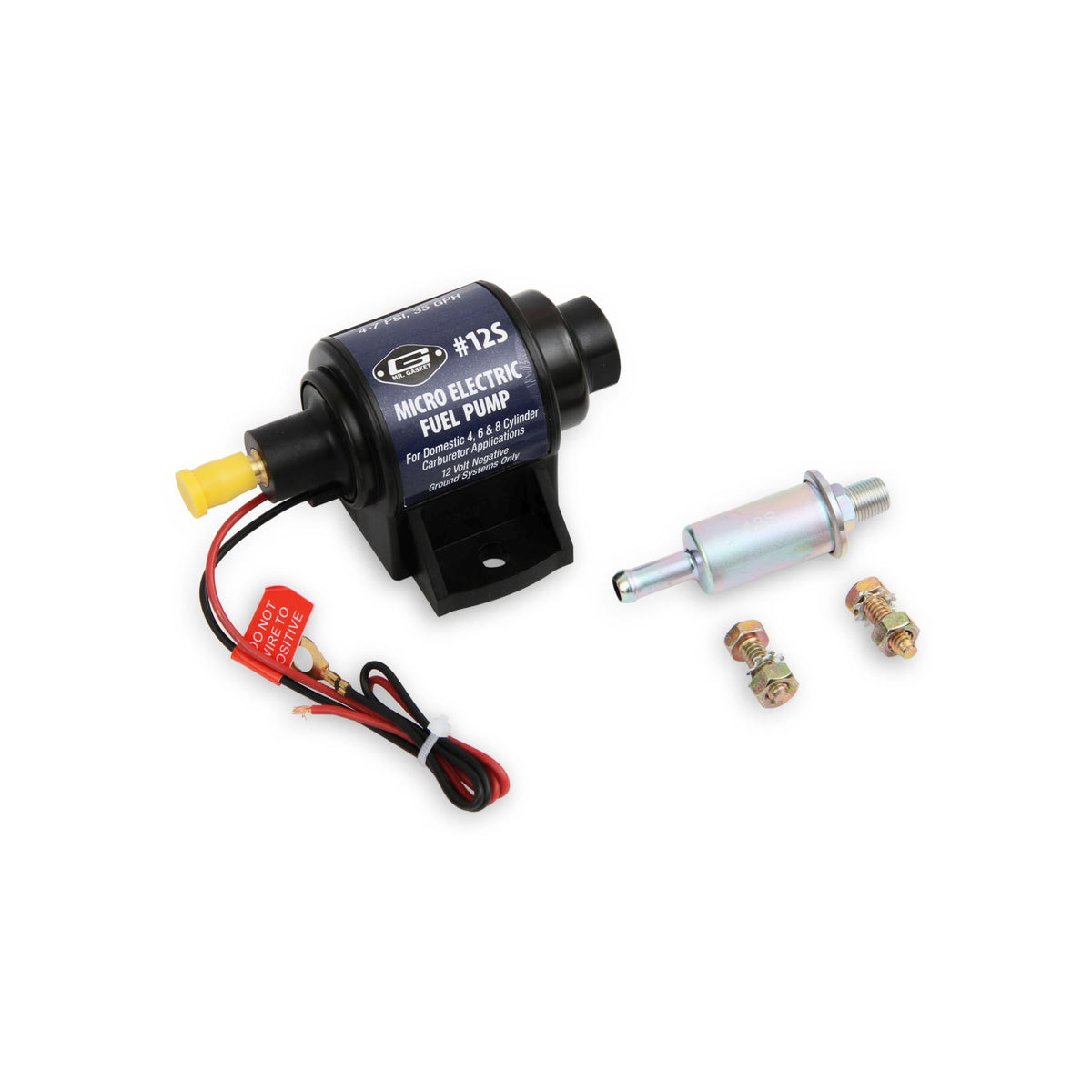 MR GASKET 12S Mr. Gasket 12S Micro Electric Fuel Pump