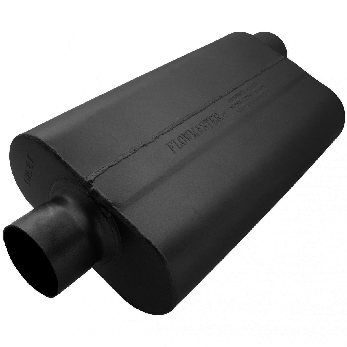 FLOWMASTER 943052 Flowmaster 943052 50 Delta Flow Muffler - 3.00 Center In and 3.00 Offset Out - Moderate Sound