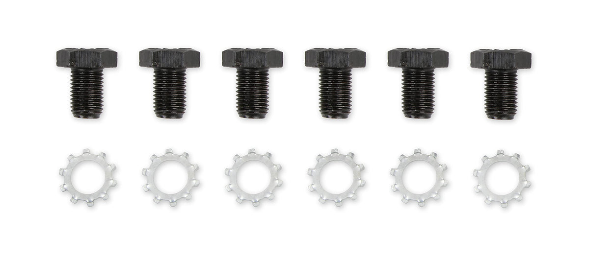 MR GASKET 6710 Mr. Gasket Flexplate, Bolts Gr.8 Gm, Black
