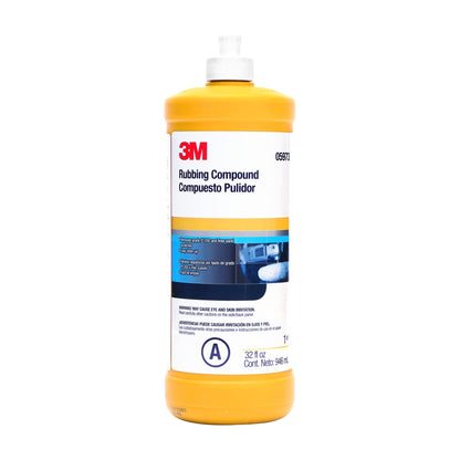 3M 05973 3M Rubbing Compound, 05973, Liquid Formula,1 qt (32 fl oz/946 mL)