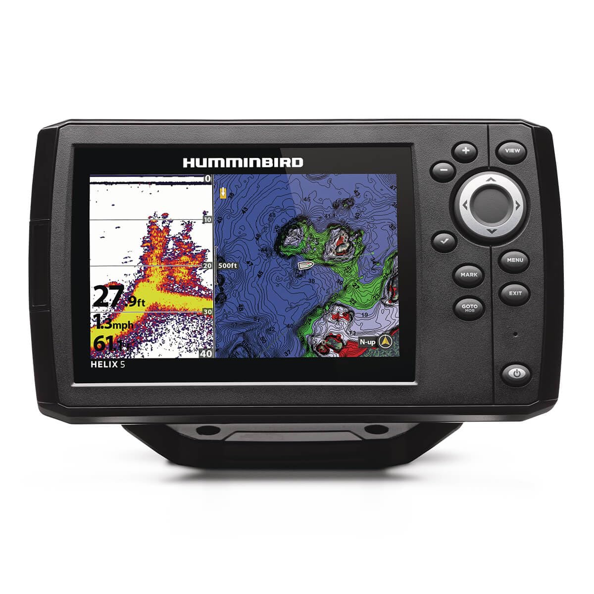 HUMMINBIRD 411680-1 Humminbird Helix 5 G3 GPS Fish Finder with Transducer, Dual Spectrum Chirp Sonar & Portable Carrying Case