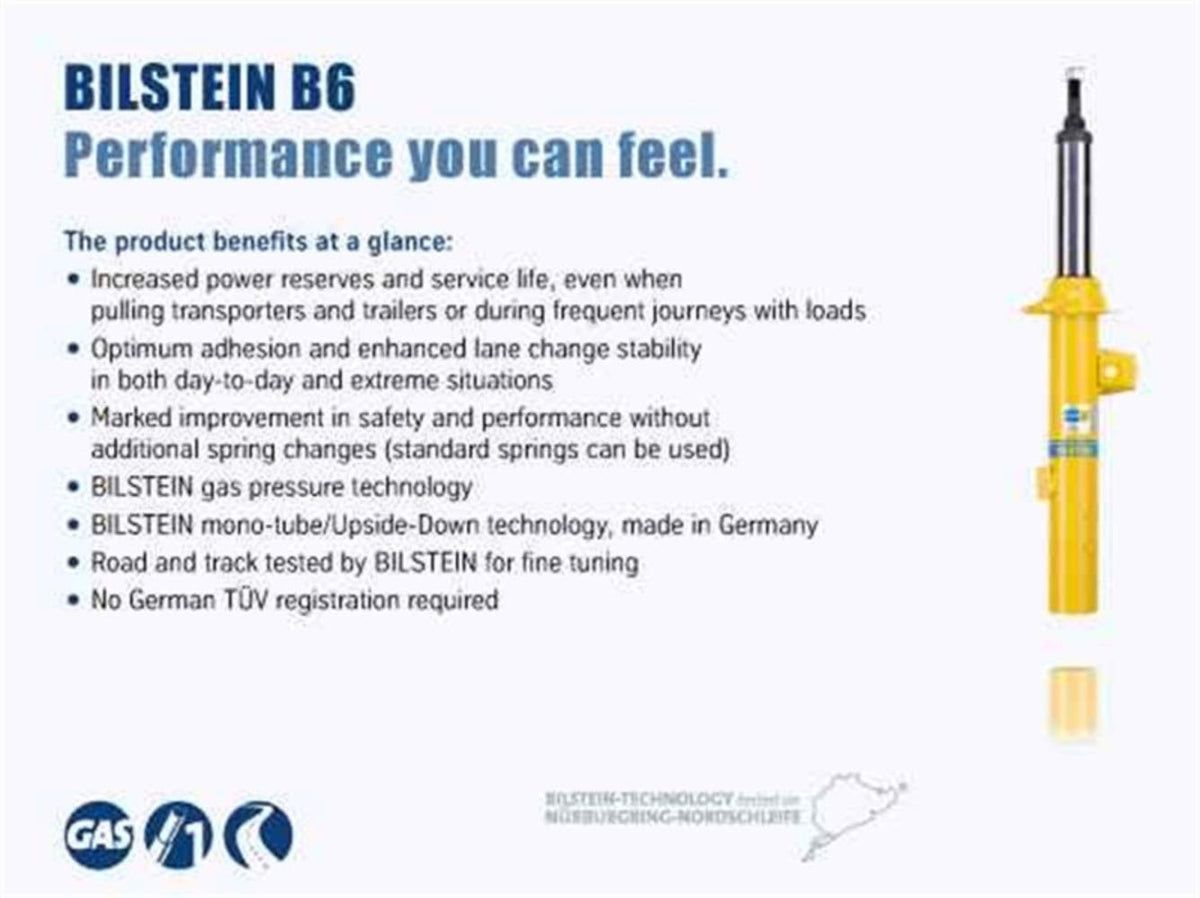 BILSTEIN 33-316314 Bilstein B8 5100 Series 18-20 Jeep Wrangler Front Shock For 0-1.5in Lift (33-316314)